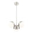 Z-Lite Realm Sphere 3 Light 17.25" Chandelier, Brushed Nickel/Matte Opal