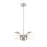 Z-Lite Realm Sphere 3 Light 17.25" Chandelier, Brushed Nickel/Matte Opal