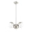 Z-Lite Realm Sphere 3Lt 17.25" Chandelier, Brushed Nickel/Matte Opal