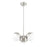 Z-Lite Realm Sphere 3 Light 17.25" Chandelier, Brushed Nickel/Matte Opal