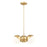 Z-Lite Realm Sphere 3 Light 17.25" Chandelier, Modern Gold/Matte Opal - 7517-3MGLD
