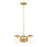 Z-Lite Realm Sphere 3Lt 17.25" Chandelier, Modern Gold/Matte Opal - 7517-3MGLD