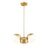 Z-Lite Realm Sphere 3Lt 17.25" Chandelier, Modern Gold/Matte Opal