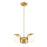 Z-Lite Realm Sphere 3 Light 17.25" Chandelier, Modern Gold/Matte Opal