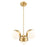 Z-Lite Realm Sphere 3 Light 17.25" Chandelier, Modern Gold/Matte Opal