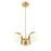 Z-Lite Realm Sphere 3Lt 17.25" Chandelier, Modern Gold/Matte Opal