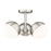 Z-Lite Realm Sphere 3Lt 17.25" Semi Flush Mount, Nickel/Opal - 7517-3SF-BN