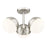 Z-Lite Realm Sphere 3Lt 17.25" Semi Flush Mount, Nickel/Opal