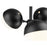 Z-Lite Realm Sphere 3Lt 17.25" Semi Flush Mount, Black/Opal
