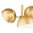 Z-Lite Realm Sphere 3Lt 17.25" Semi Flush Mount, Gold/Opal
