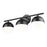 Z-Lite Realm Sphere 3 Light 7.5" Vanity, Matte Black/Matte Opal