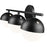 Z-Lite Realm Sphere 3 Light 7.5" Vanity, Matte Black/Matte Opal