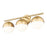 Z-Lite Realm Sphere 3 Light 7.5" Vanity, Modern Gold/Matte Opal