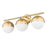 Z-Lite Realm Sphere 3 Light 7.5" Vanity, Modern Gold/Matte Opal