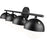 Z-Lite Realm Sphere 4 Light 7.5" Vanity, Matte Black/Matte Opal