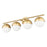 Z-Lite Realm Sphere 4 Light 7.5" Vanity, Modern Gold/Matte Opal