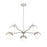 Z-Lite Realm Sphere 5 Light 32" Chandelier, Brushed Nickel/Matte Opal