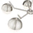 Z-Lite Realm Sphere 5 Light 32" Chandelier, Brushed Nickel/Matte Opal