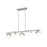Z-Lite Realm Sphere 5Lt 42" Linear Chandelier, Nickel/Opal