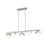 Z-Lite Realm Sphere 5 Light 42" Linear Chandelier, Nickel/Opal