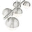 Z-Lite Realm Sphere 5Lt 42" Linear Chandelier, Nickel/Opal