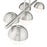 Z-Lite Realm Sphere 5 Light 42" Linear Chandelier, Nickel/Opal