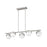 Z-Lite Realm Sphere 5 Light 42" Linear Chandelier, Nickel/Opal
