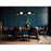 Z-Lite Realm Sphere 5 Light 42" Linear Chandelier, Black/Opal