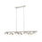 Z-Lite Realm Sphere 7 Light 54" Linear Chandelier, Nickel/Opal - 7517-7L-BN