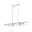 Z-Lite Realm Sphere 7 Light 54" Linear Chandelier, Nickel/Opal