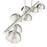 Z-Lite Realm Sphere 7 Light 54" Linear Chandelier, Nickel/Opal