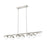 Z-Lite Realm Sphere 7 Light 54" Linear Chandelier, Nickel/Opal