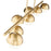 Z-Lite Realm Sphere 7 Light 54" Linear Chandelier, Gold/Opal