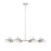 Z-Lite Realm Sphere 8 Light 44" Chandelier, Brushed Nickel/Matte Opal - 7517-8BN