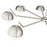 Z-Lite Realm Sphere 8 Light 44" Chandelier, Brushed Nickel/Matte Opal