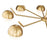 Z-Lite Realm Sphere 8 Light 44" Chandelier, Modern Gold/Matte Opal