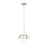Z-Lite Realm Sphere 1 Light 10.75" Pendant, Brushed Nickel/Matte Opal - 7517P11-BN