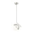 Z-Lite Realm Sphere 1 Light 10.75" Pendant, Brushed Nickel/Matte Opal