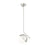 Z-Lite Realm Sphere 1Lt 10.75" Pendant, Brushed Nickel/Matte Opal