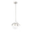 Z-Lite Realm Sphere 1Lt 10.75" Pendant, Brushed Nickel/Matte Opal