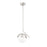 Z-Lite Realm Sphere 1 Light 10.75" Pendant, Brushed Nickel/Matte Opal