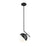 Z-Lite Realm Sphere 1 Light 10.75" Pendant, Matte Black/Matte Opal