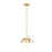 Z-Lite Realm Sphere 1 Light 10.75" Pendant, Modern Gold/Matte Opal - 7517P11-MGLD