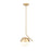 Z-Lite Realm Sphere 1Lt 10.75" Pendant, Modern Gold/Matte Opal - 7517P11-MGLD