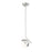 Z-Lite Realm Sphere 1 Light 8.5" Pendant, Brushed Nickel/Matte Opal