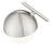 Z-Lite Realm Sphere 1 Light 8.5" Pendant, Brushed Nickel/Matte Opal