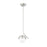 Z-Lite Realm Sphere 1 Light 8.5" Pendant, Brushed Nickel/Matte Opal