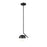 Z-Lite Realm Sphere 1 Light 8.5" Pendant, Matte Black/Matte Opal - 7517P7-MB