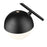 Z-Lite Realm Sphere 1 Light 8.5" Pendant, Matte Black/Matte Opal