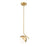 Z-Lite Realm Sphere 1 Light 8.5" Pendant, Modern Gold/Matte Opal